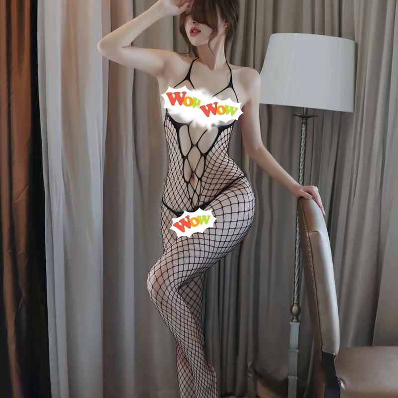 SKA117 (Re-upload) ชุดชั้นในเซ็กซี่คอสเพลย์ Body stocking - ชุดบอดี้สูทบางใส ชุดเข้ารูป สายรัดตาข่าย