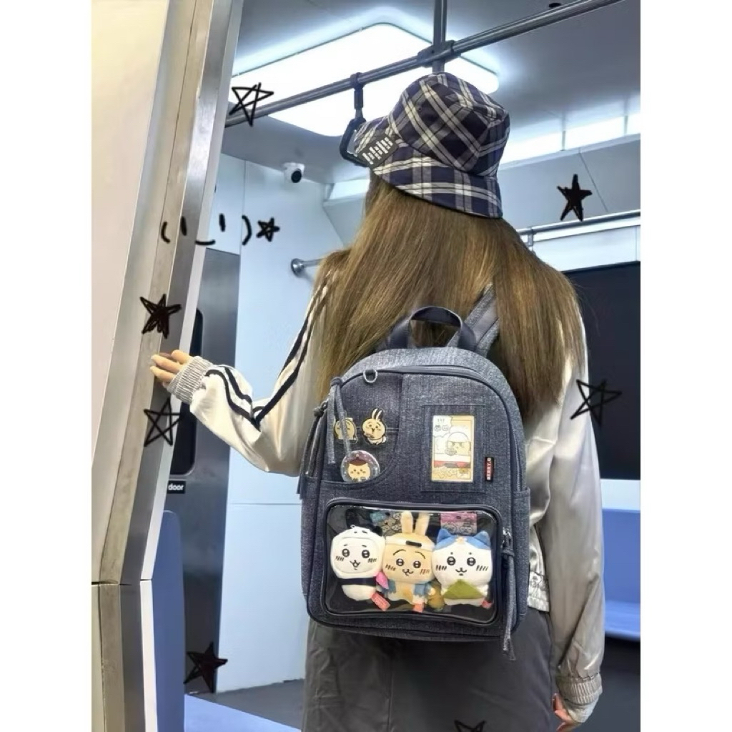 LXY165 WOMENS DENIM BACKPACK GIRLS Sling BAG ITA BAG