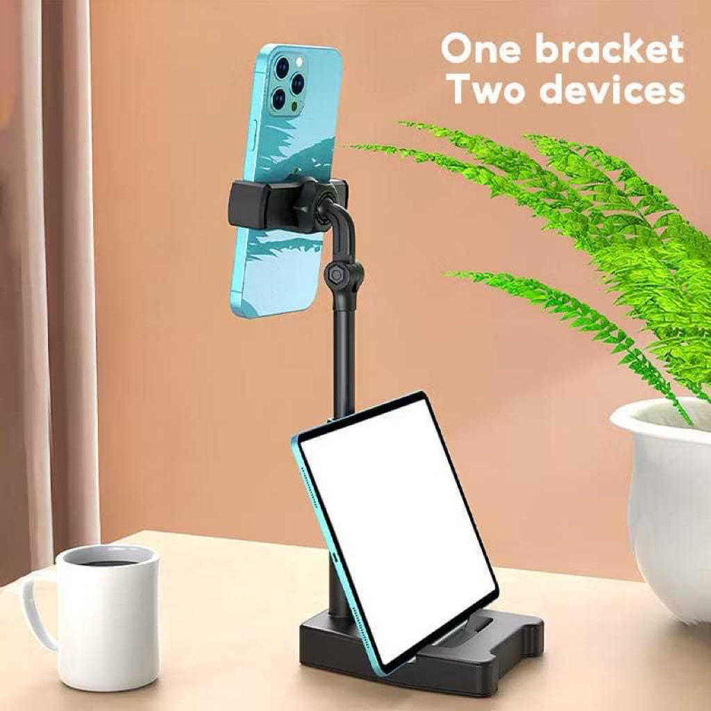 ที่วางโทรศัพท์แท็บเล็ตสีดําแบบเต็ม HP 2-in-1 พร้อมที่วางโทรศัพท์