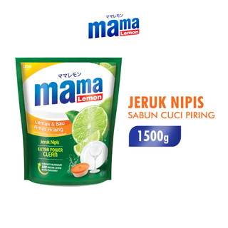 Mama Lemon Sabun Cuci Piring Jeruk Nipis Pouch 1500 gr