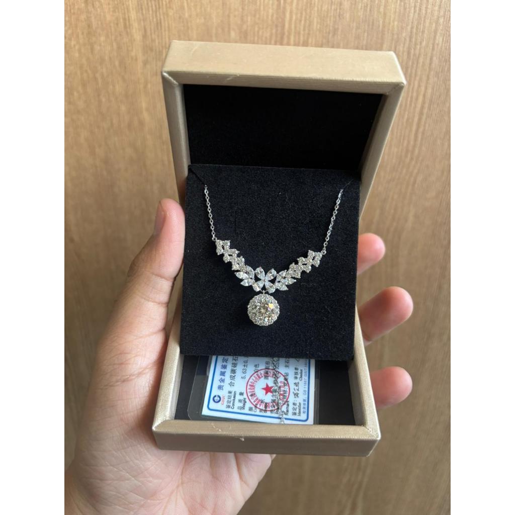 - สร้อยคอ Moissanite Silver925 (KSM 22) 2ct