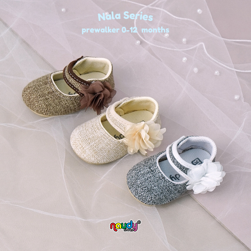 Naudy Shoes Anti-Slip Prewalker Baby Girl Shoes - Nala