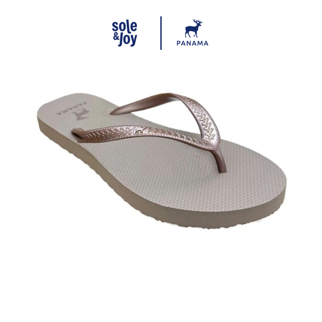 P-Power Women 09 - Khaki / Bronze - รองเท้าแตะยางผู้หญิง Flip Flops