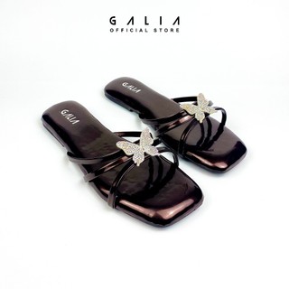 Galia Davina Sandal Flat Wanita Harian Casual Busa Empuk Kekinian Nonslip