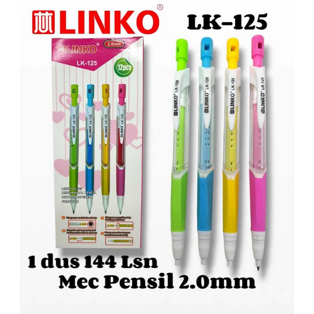 ดินสอกด Linko ขนาด 2.0mm / Linko Click Pencil 1 แพ็ค 12 ชิ้น LK-125