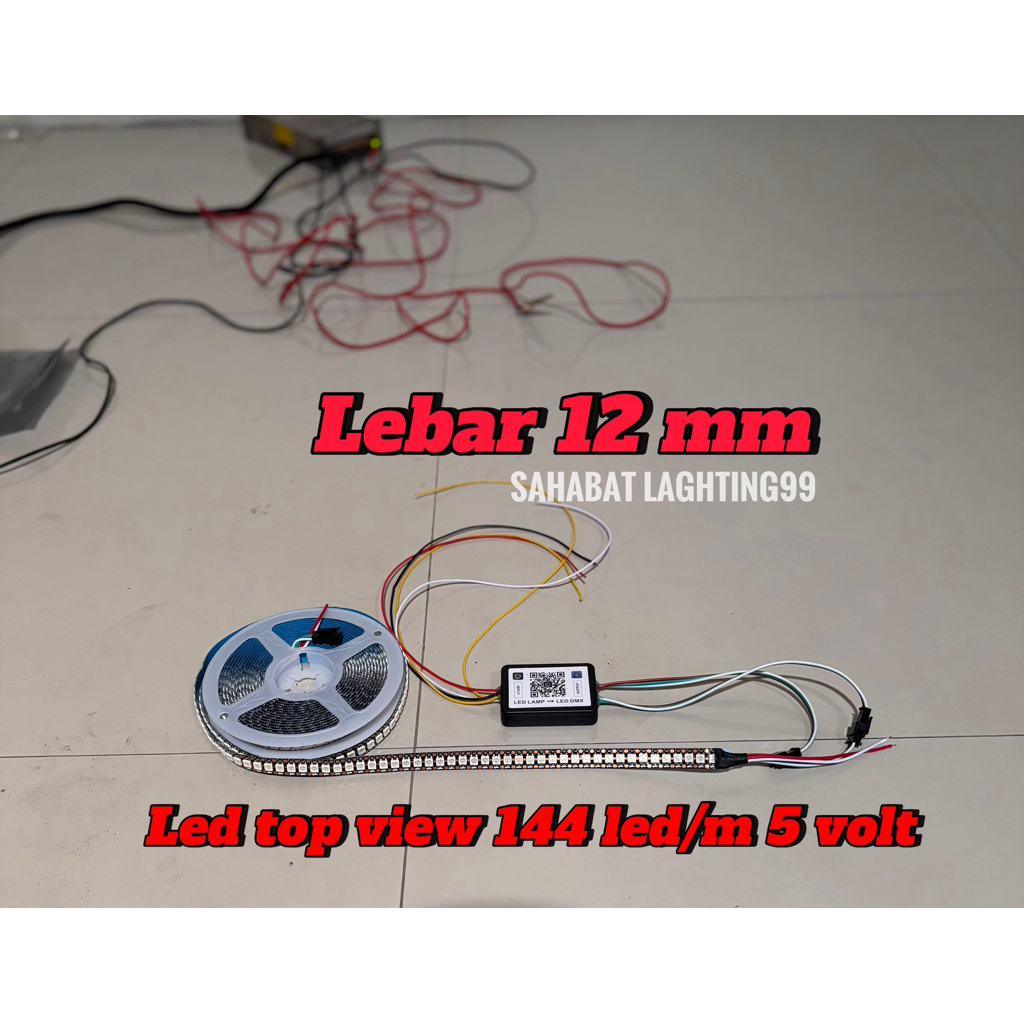 แถบ Led ws2812b 144led/m 5v 12mm ราคาไม่รวมโมดูล