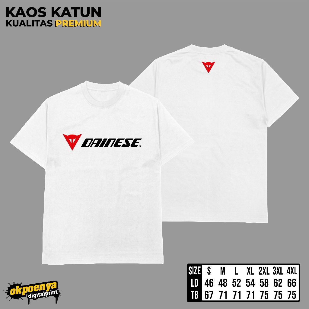 เสื้อยืดโลโก้ KATUN DAINESE DAINESE วัสดุผ้าฝ้ายนุ่มสบาย คุณภาพ Distro