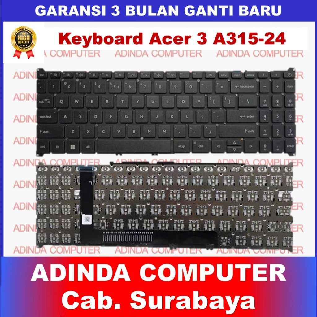 Acer Aspire 3 A315-24 A315-24p A315-24PT A315-24T A315-59 A315-59UB A315-59G คีย์บอร์ด