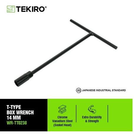 Tekiro ประแจ T-Sock 8 10 12 13 14 17 MM ความยาวเดิม JIS Vanadium Steel Precision Anti-Slip