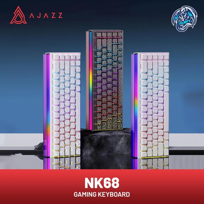 Ajazz x Nacodex NK68 | NK-68 พร้อมคีย์บอร์ดเล่นเกมแบบกลไก RGB โดยรอบด้านข้าง