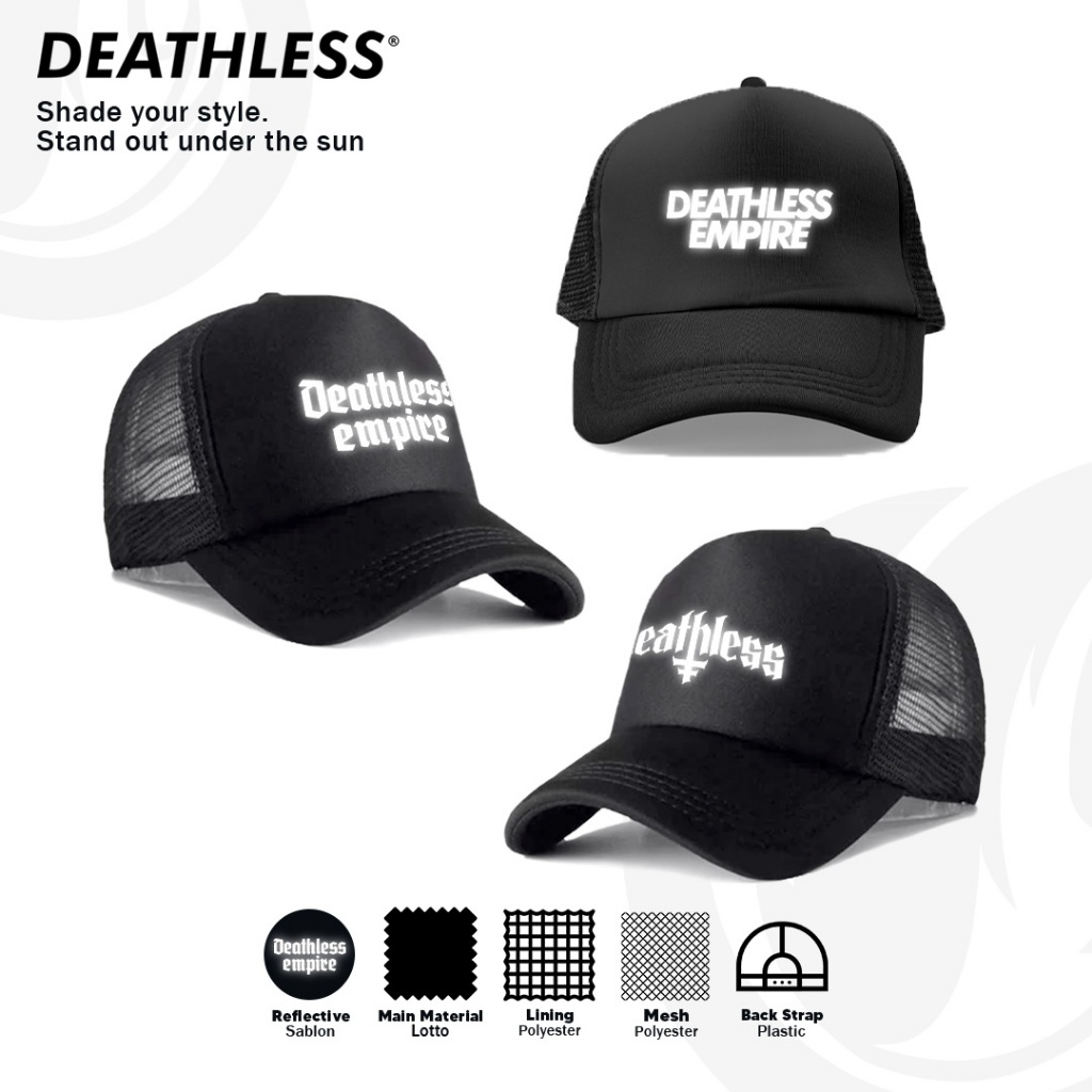 หมวก DEATHLESS | ทรัคเตอร์ | รถบรรทุก SNAPBACK | หมวกตาข่าย | ปฏิเสธ | BASIC BASIC BASIC | อุปกรณ์เสริม