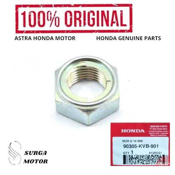 ด้านหลังเพลา Nut Bolt สําหรับรถจักรยานยนต์อัตโนมัติ BeAT Vario Spacy Scoopy PCX 150 Hybrid Genio 903