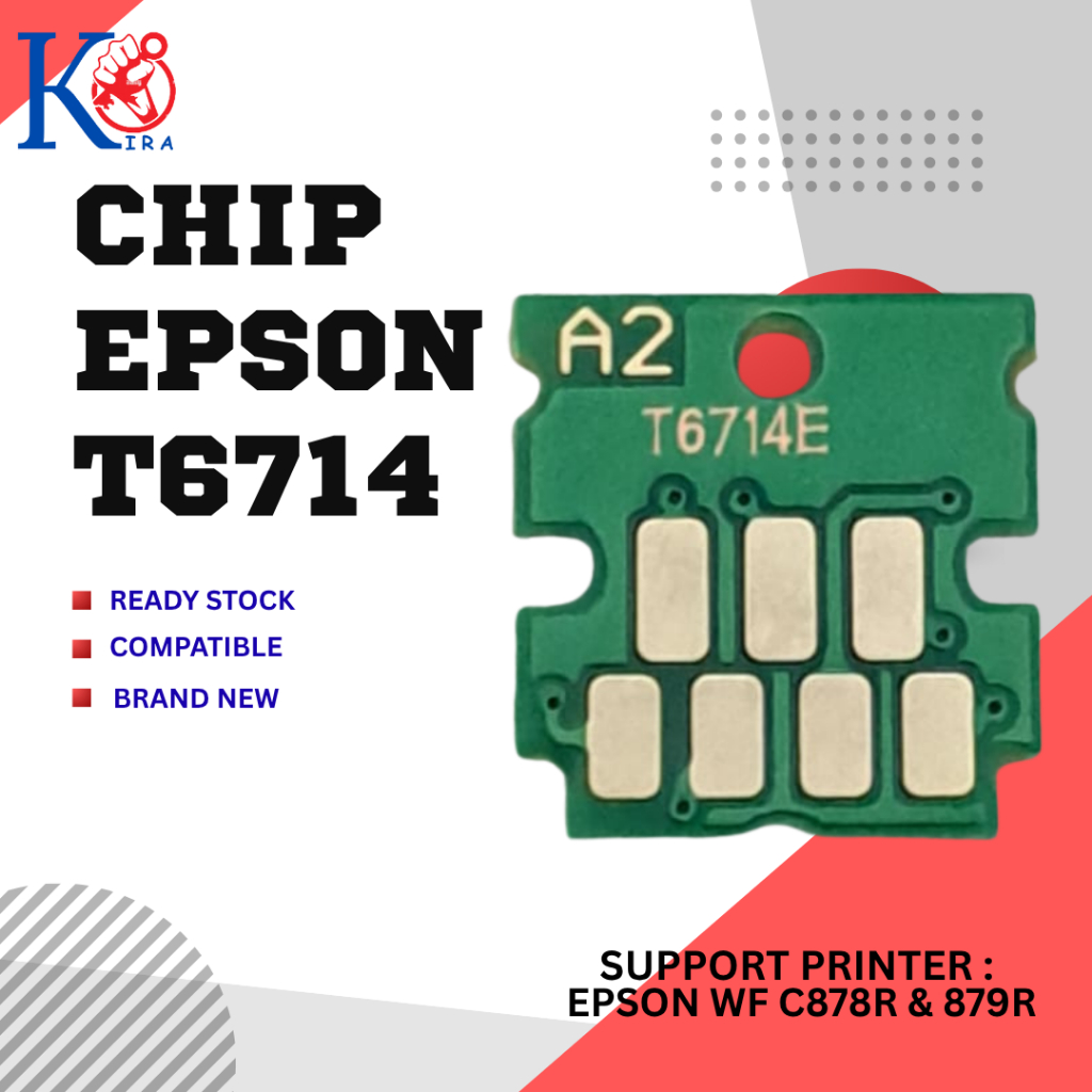 Epson T6714 PXMB6 ชิปกล่องบํารุงรักษาสําหรับ WF C878R WF C879R