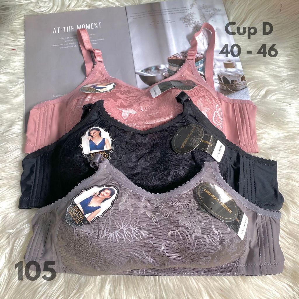 3 ชิ้น Hanabra Bra Kemben C02 ลวดฟรีสบาย 40-46