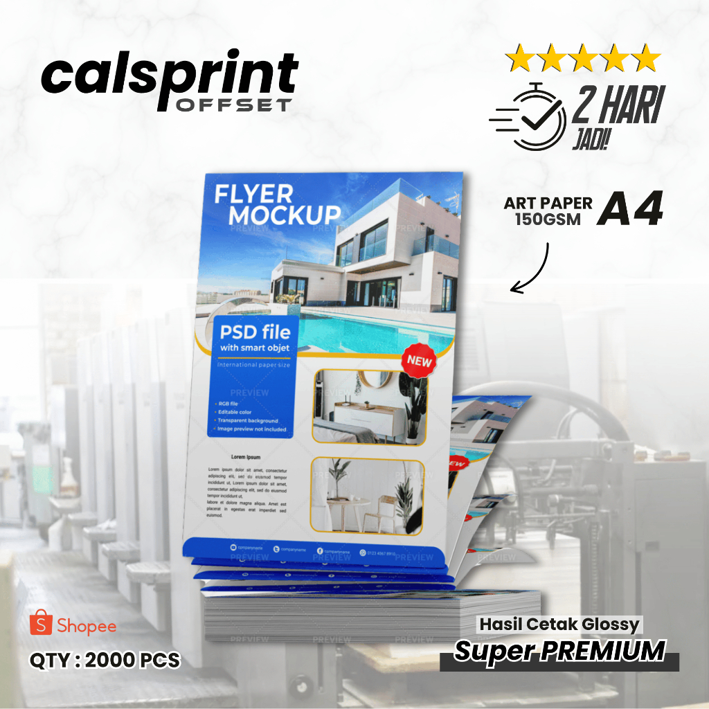พิมพ์ A4 OFFSET Brochures Super Premium Printing
