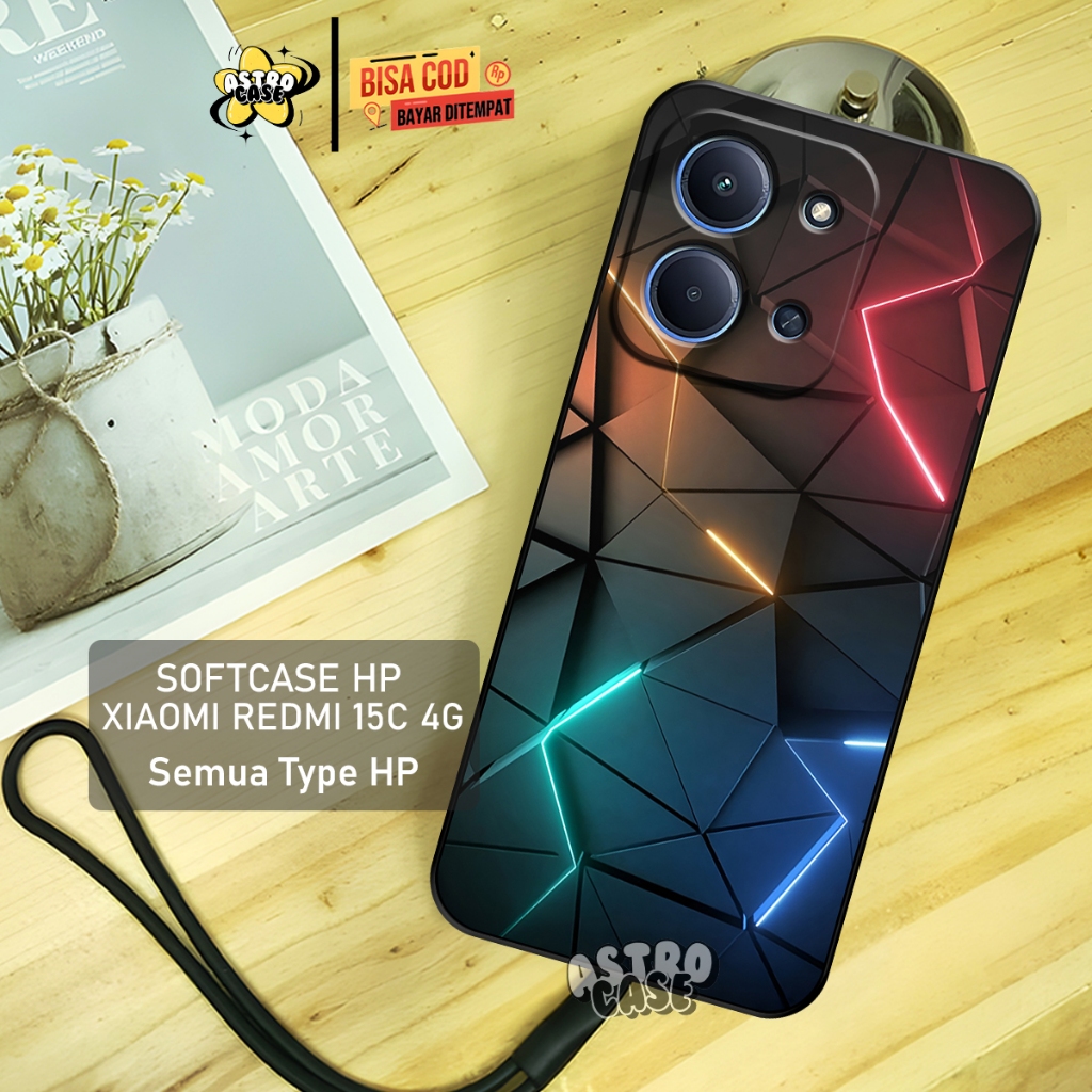 เคส Xiaomi Redmi 15C 4G - เคส Redmi 15C Geming Light Doft Luxury Motif - Softcase Redmi 15C 14C 13C 