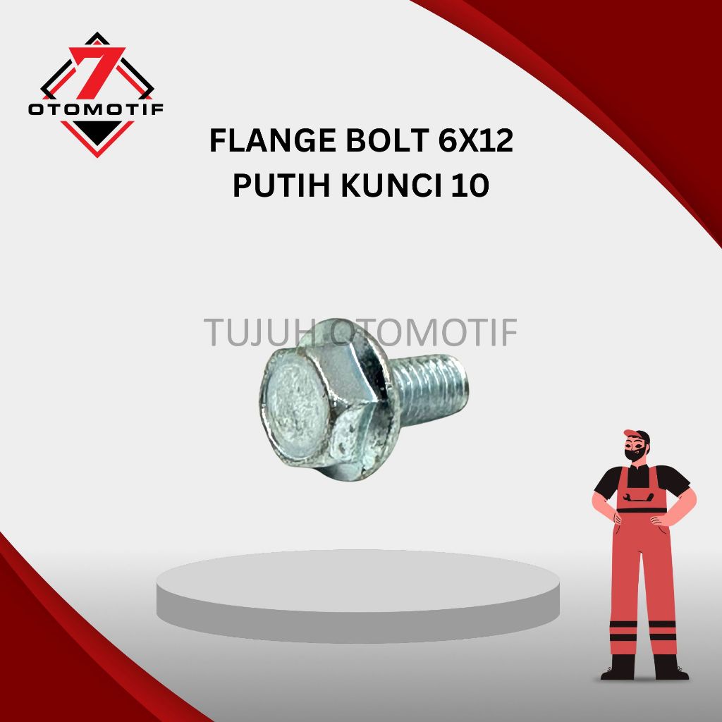 หน้าแปลน Bolt M6x12 Key 10 Bolt Cap 6x12 6mm M6 สีขาว