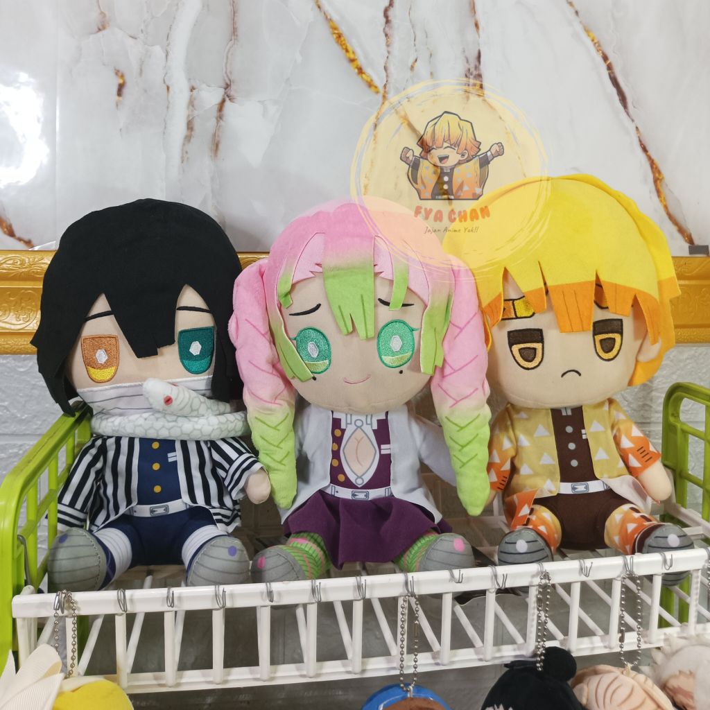 Obanai Mitsuri ObaMitsu Big Furyu Kyurumaru ตุ๊กตาตุ๊กตา Anime Demon Slayer