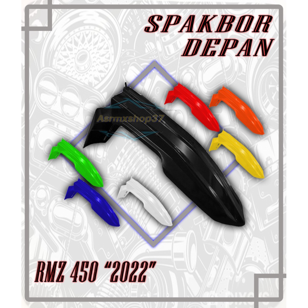 บังโคลนหน้า RMZ 450 2021 บังโคลนหน้า Mudguard RMZ 450 เหมาะสําหรับ supermoto ดัดแปลง Fender rmz 450 