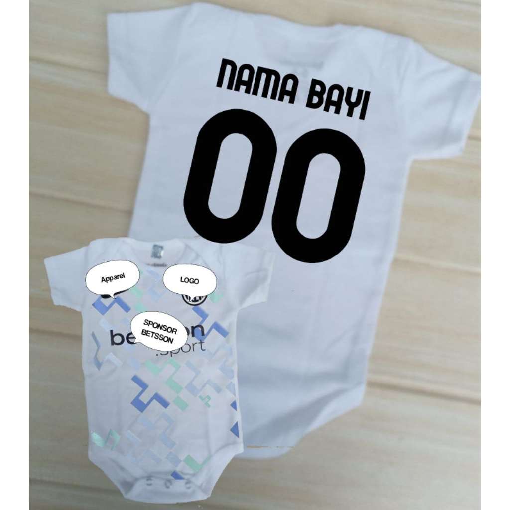 IMFC Inter Milan Away ชุดจั๊มสูทจัมเปอร์ฟุตบอลเด็ก Romper ซีซั่น 2025/2026