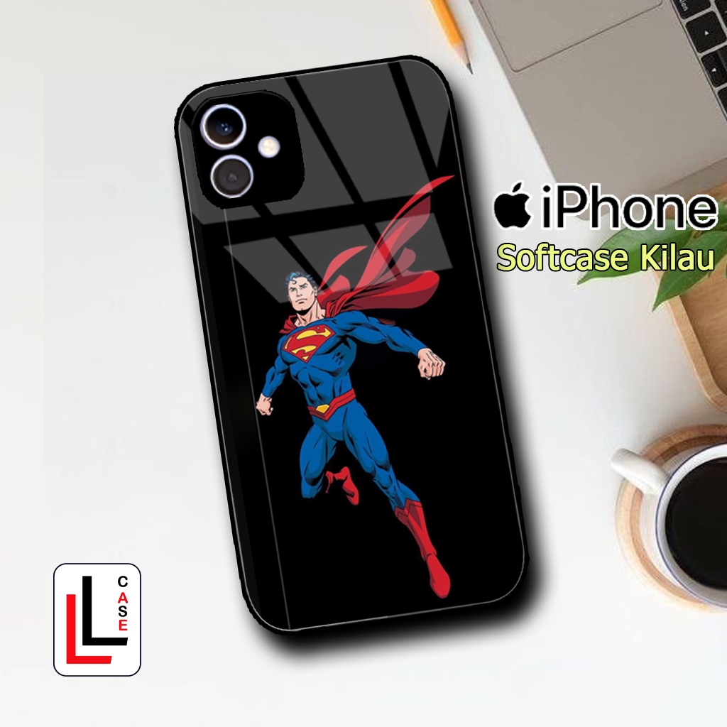 {LL1095} Softcase Glossy Iphone 11 12 13 14 15 Pro Max Mini X XR 6 7 8 Case IP Premium Shiny Mirror 