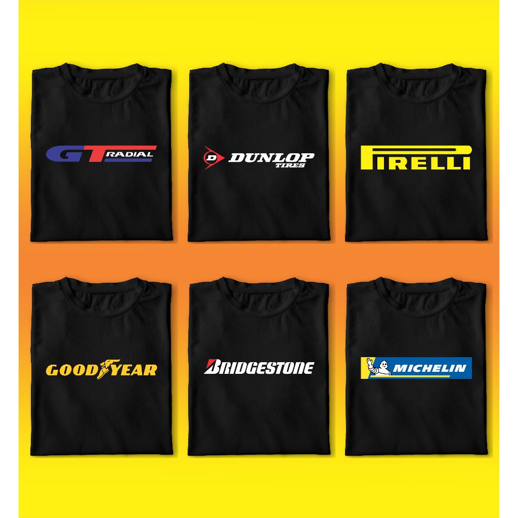 ยางเสื้อยืด FDR Corsa Firelli Mizzle Dunlop GT Radial Good Year Michelin Oblong Tops สําหรับผู้ชายแล