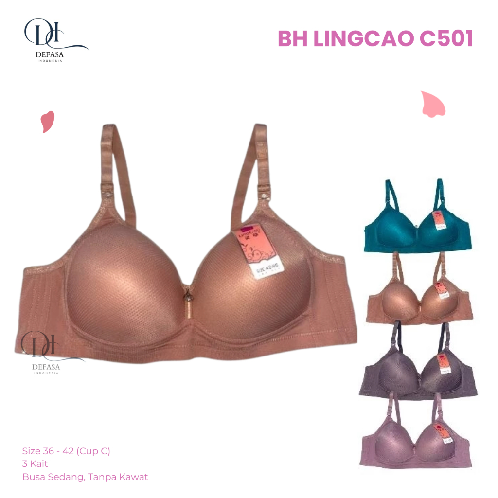 BH LINGCAO C501 SIZE 36-42 WITH WIRE HOOK 3 CUP C MEDIUM FOAM