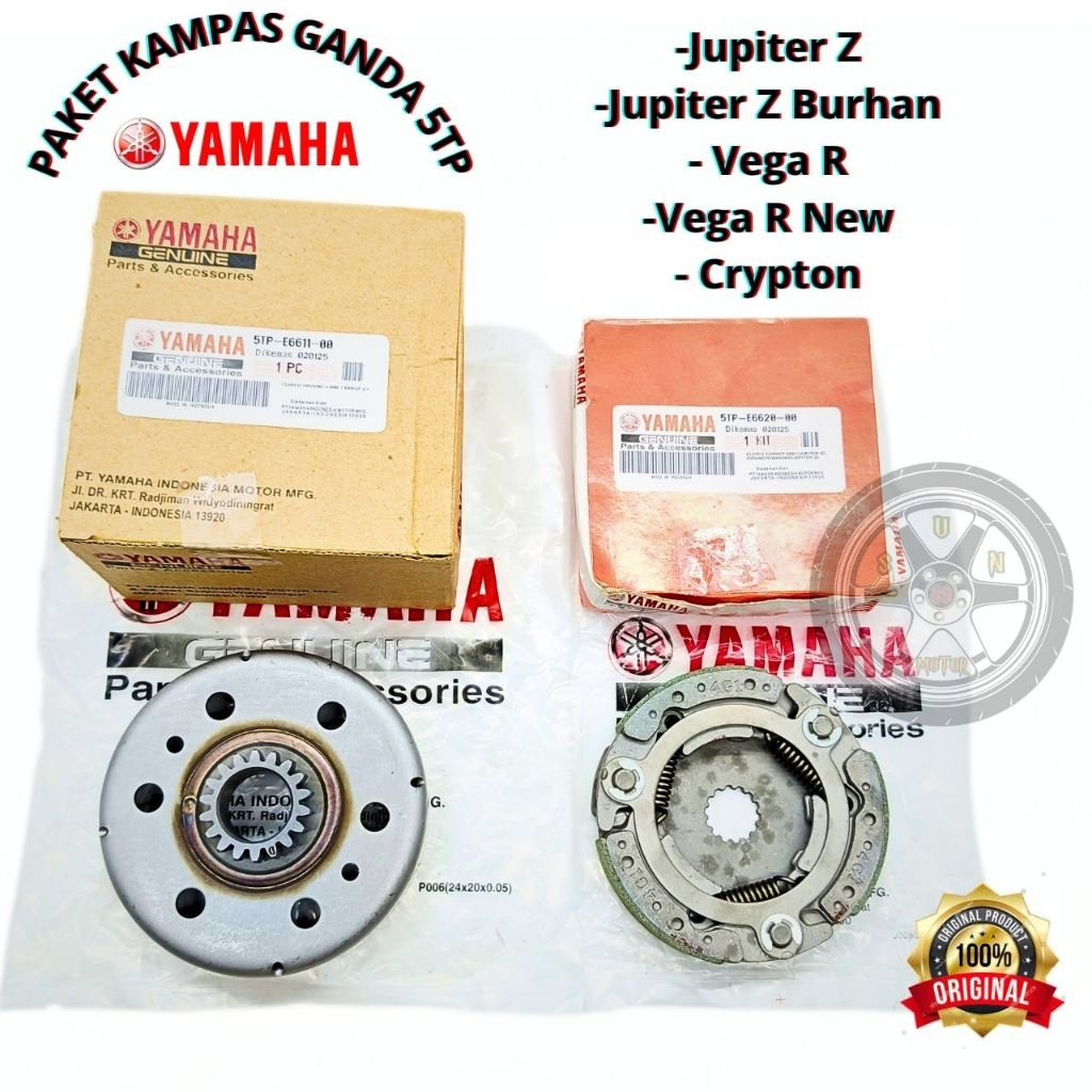 DOUBLE CRANK ASSY PACKAGE + BELL 5TP ORIGINAL 100% YGP VEGA R, VEGA R NEW, JUPITER Z, JUPITER BURHAN