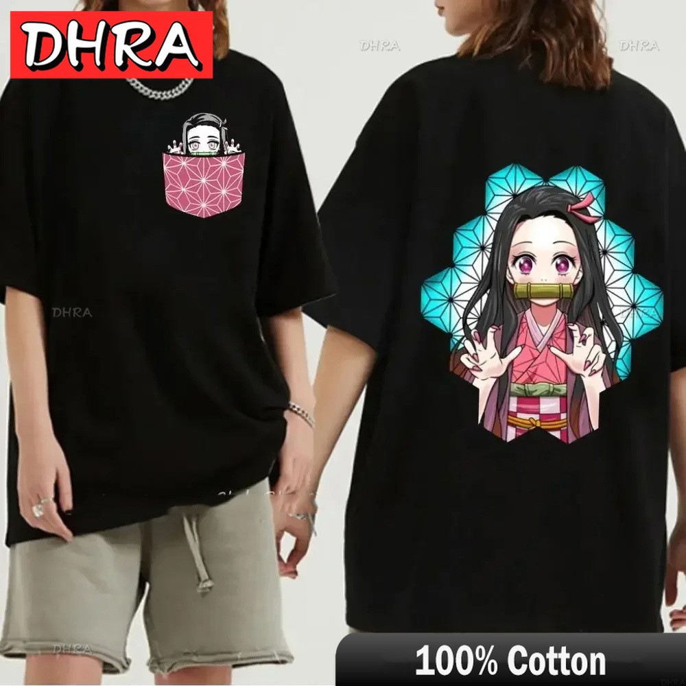 เสื้อยืด Demon Slayer 2 - เสื้อยืด Zenitsu Shinobu Tanjiro Inosuke Zenitsu Nezuko Tops เสื้อยืด