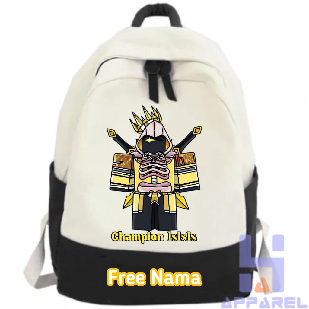 CHAMPION KIDS BACKPACK 1X1X1X1X FORSAKEN ROBLOX FREE NAME