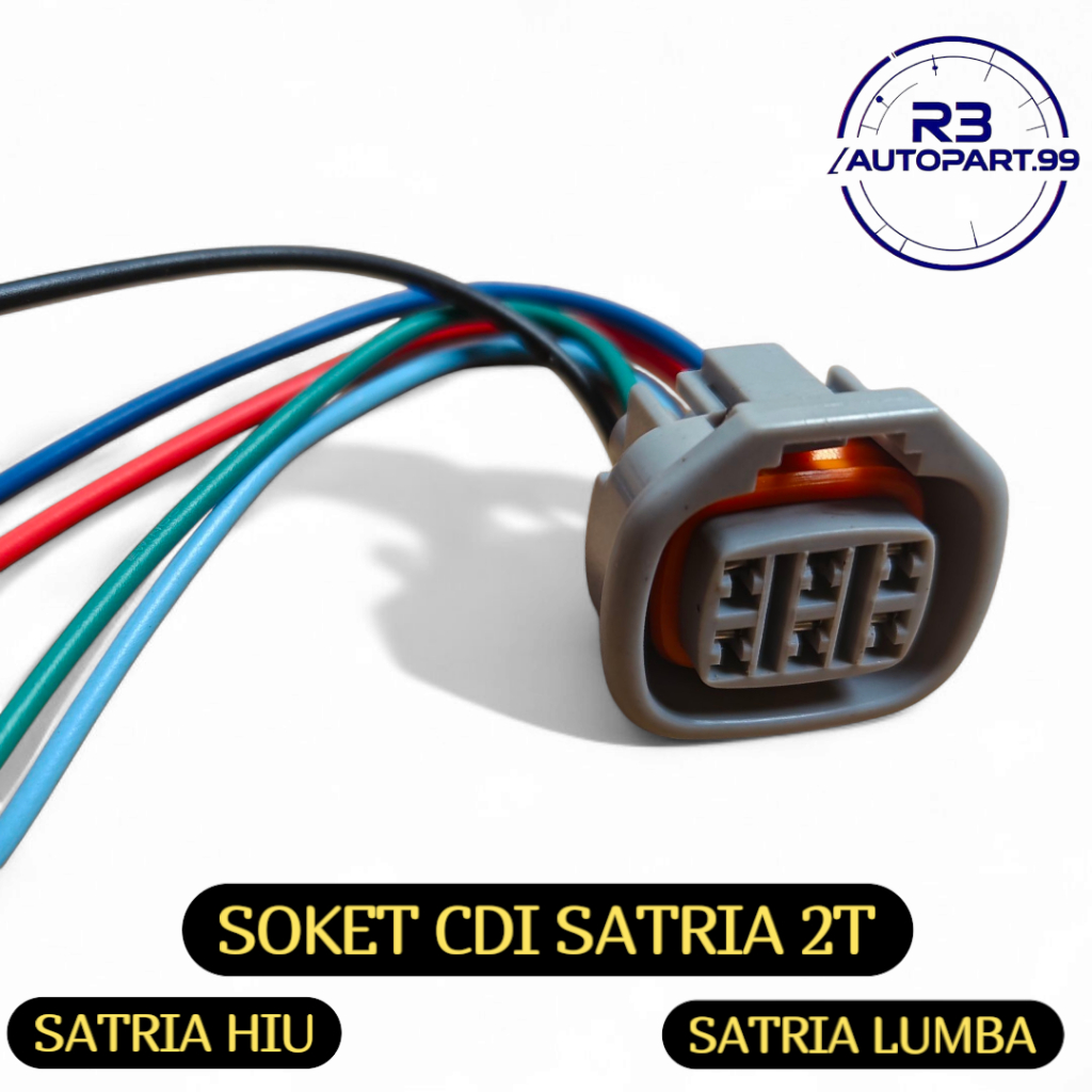 Satria 2T Cdi ซ็อกเก็ต | สายซ็อกเก็ต CDI ของ SUZUKI SATRIA 2-STRP 5-PIN | CDI SOCKET SATRIA HIU DUMB