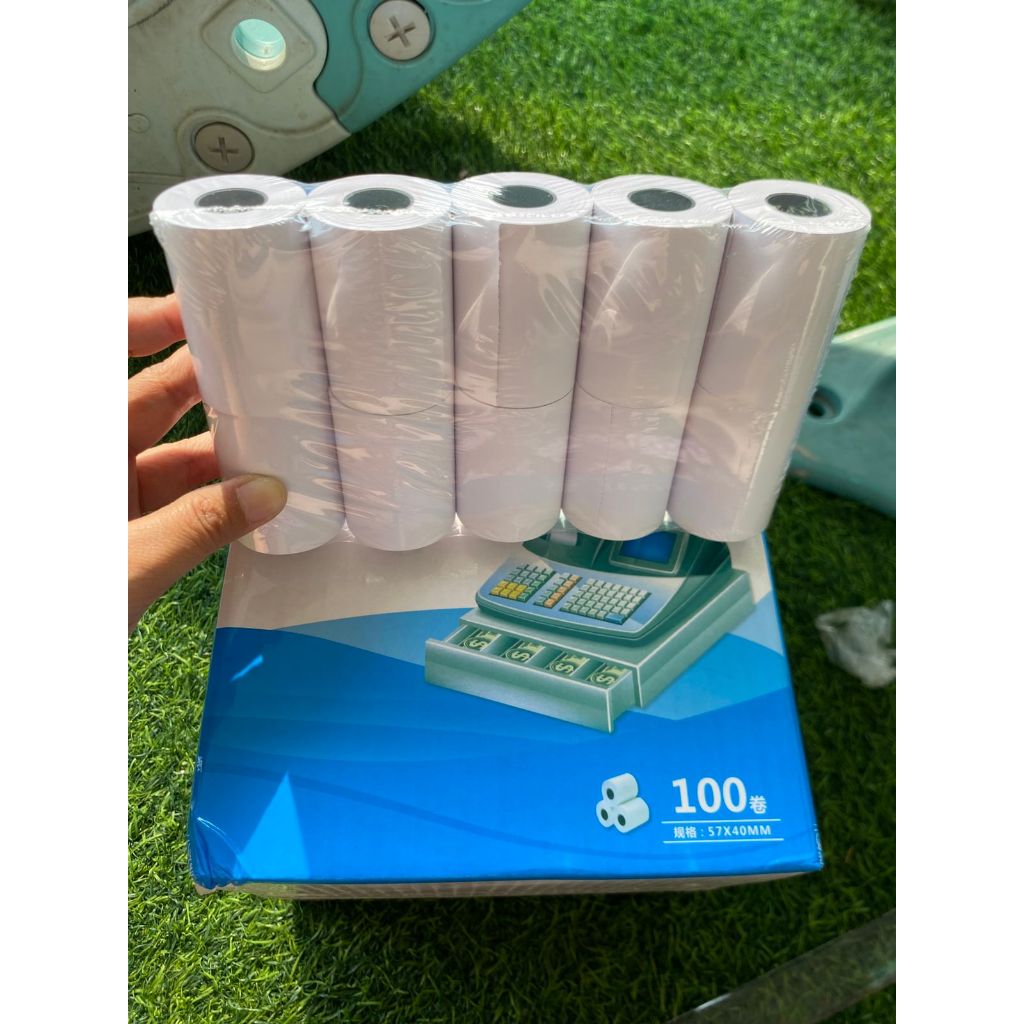 (10 ROLL) / กระดาษความร้อนโรล 57x40/58x40 / ใบเสร็จแคชเชียร์ 57x40