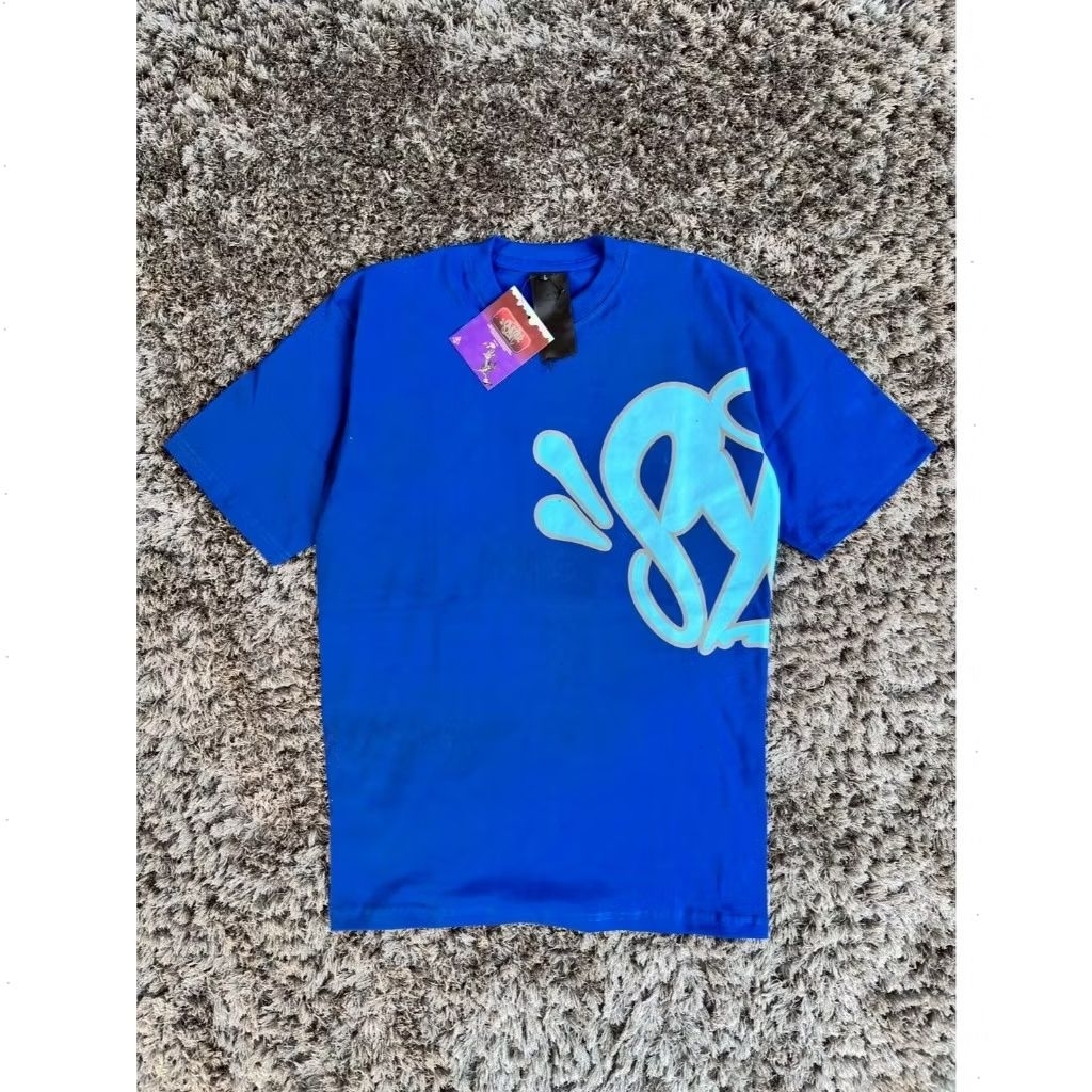 Syna World Benhur Blue เสื้อยืดและกางเกงขาสั้น Unisex พร้อมป้ายป้ายเต็ม