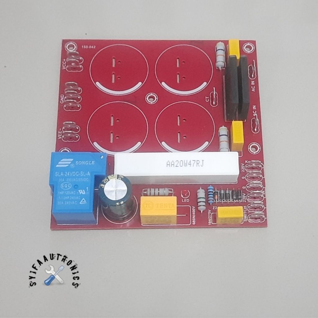 PCB PSU class AB 4 elco plus softstart