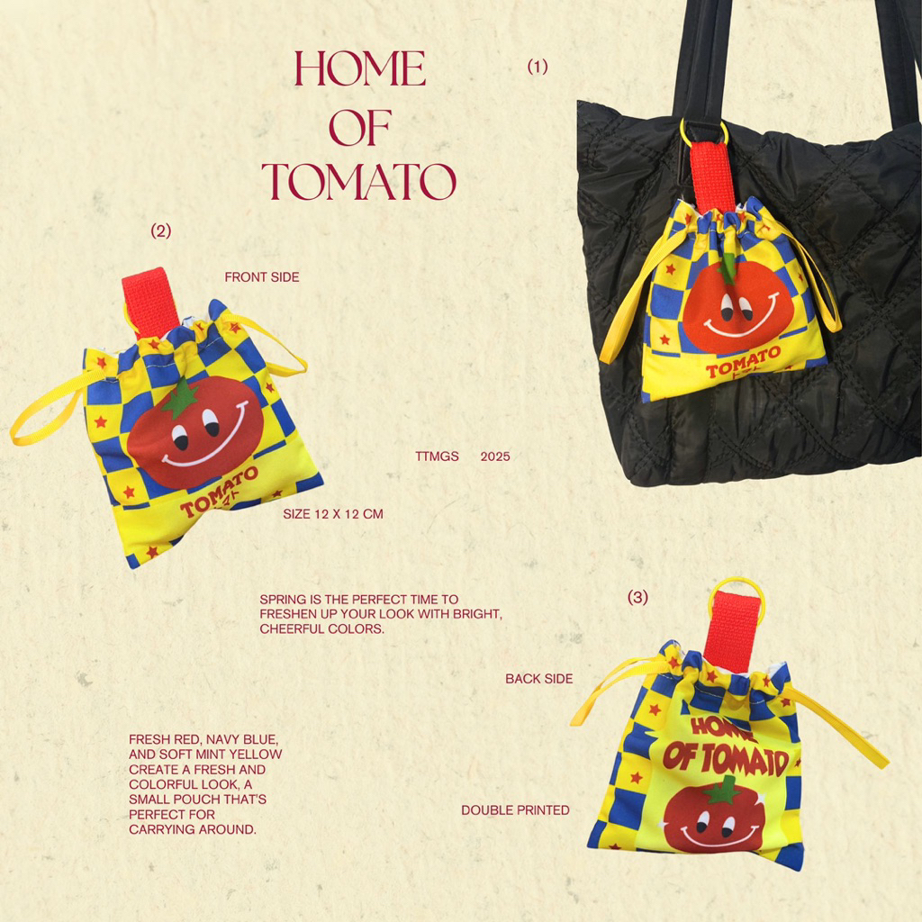 Home of Tomato - กระเป๋าใส่พวงกุญแจ