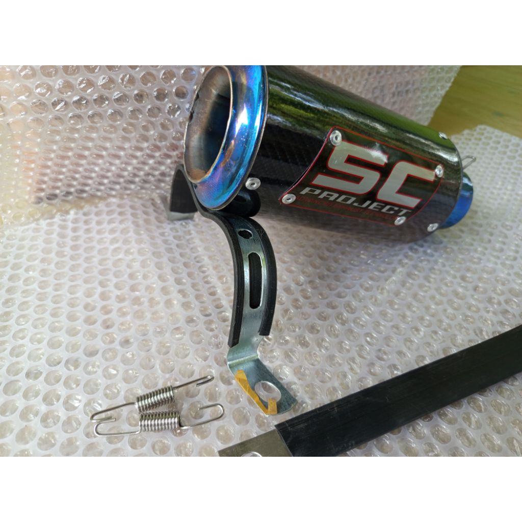 SC PROJECT BLUE CARBON EXHAUST SLINCER