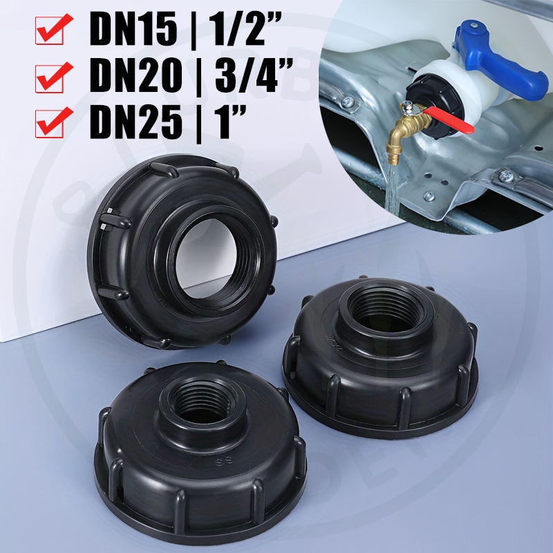 Ibc Faucet Cover 1/2" 3/4" 1" / Ibc Faucet Adapter / Ibc Tank Faucet Connection to External Thread /