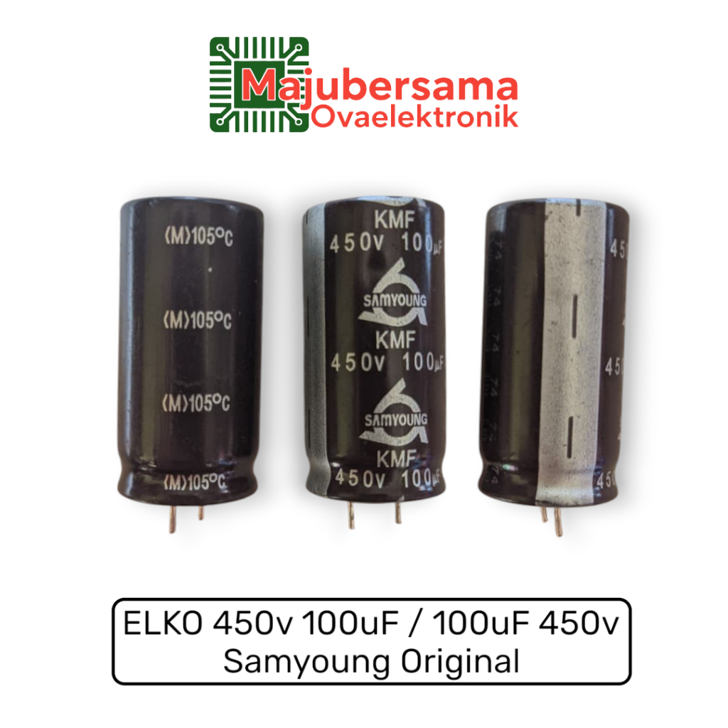 Elko 450v 100uF / 100uF 450v ซัมยัง ลองบอดี้ดั้งเดิม