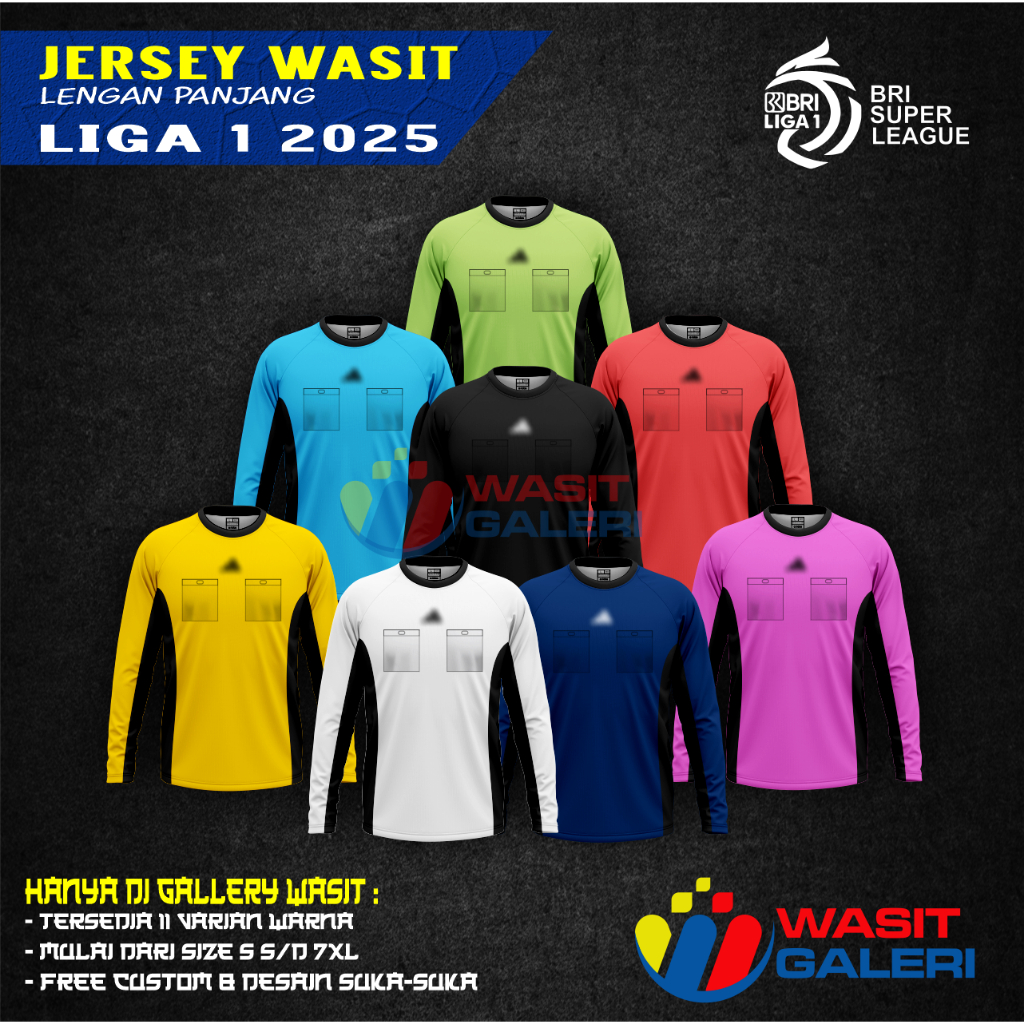 BRI SUPER LEAGUE LONG-SLEEVED REFEREE JERSEY 2025/2026 (PLAINS)