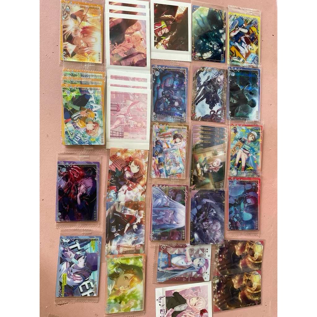 PRSK PJSK โครงการ Sekai การ์ดเวเฟอร์ Nigo Ena Kanade Mafuyu Mizuki WxS Emu Rui Tsukasa Nene VBS An K