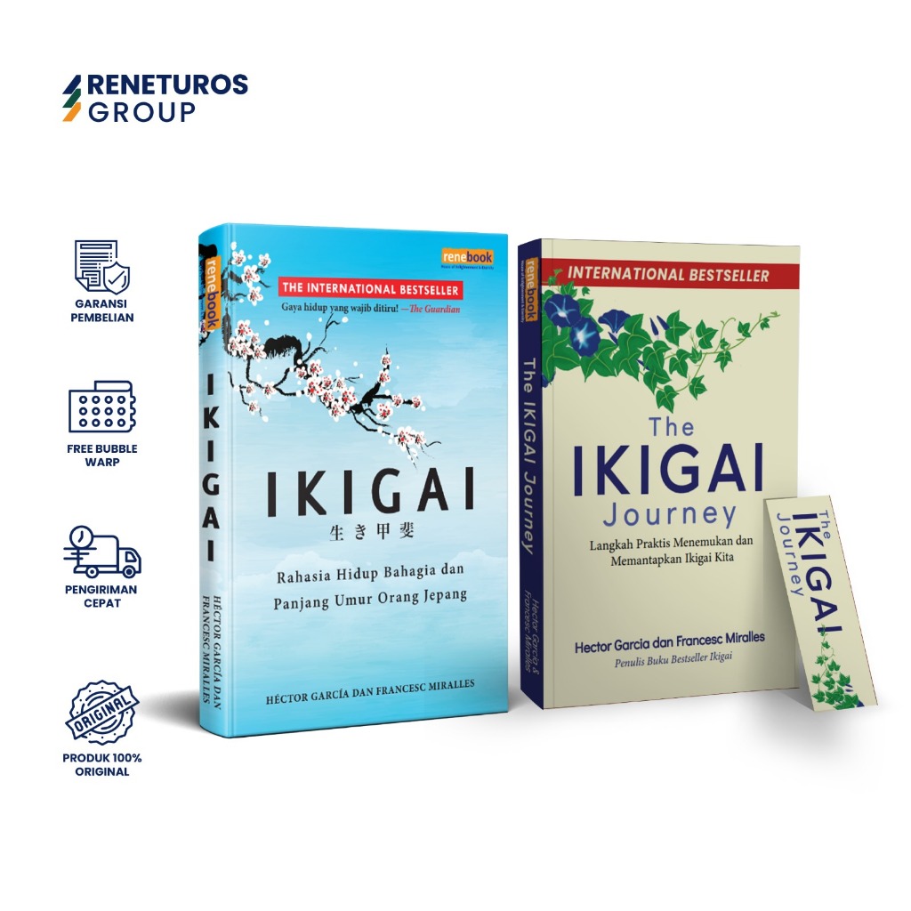 RENETUROS Bundling Package - Ikigai Book & Ichigo Ichie Self Improvement Book - Hector Garcia