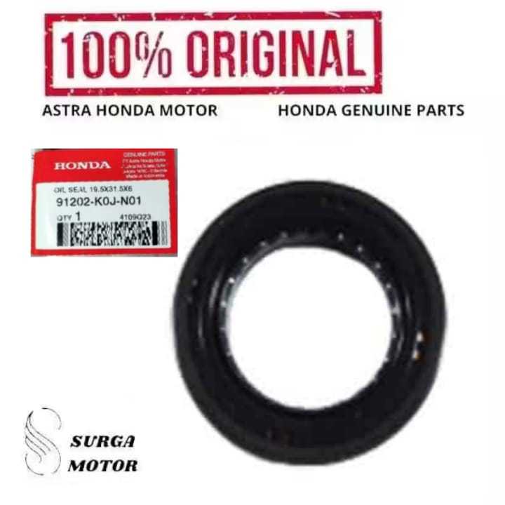 MESIN เครื่องยนต์ซีลน้ํามัน 19.5X31.5X6 มอเตอร์ Honda BeAT K1A Genio Scoopy eSP K2F 91202K0JN01 9120