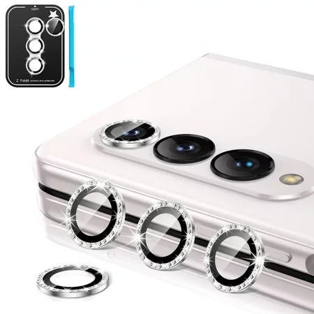 HP E- Z FOLD 7 6 5 4 1 ชุดแหวน GLITER ป้องกันกล้อง SAMSUNG S25 FE S25 ULTRA S25 EDGE S25+ S25 S24FE 