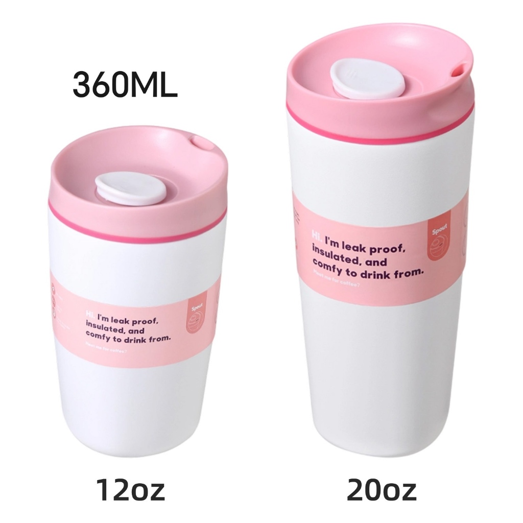 Bb&B-301 Tumbler สแตนเลส 360ML ขวดสูญญากาศ Aesthetic Leak-Proof ขวดดื่ม 12OZ