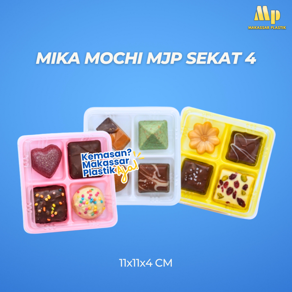 MIKA MOCHI MOCHI 4 SET / MOCHI CONTAINER / MOCHI CONTAINER 4 SET @25 ชิ้น