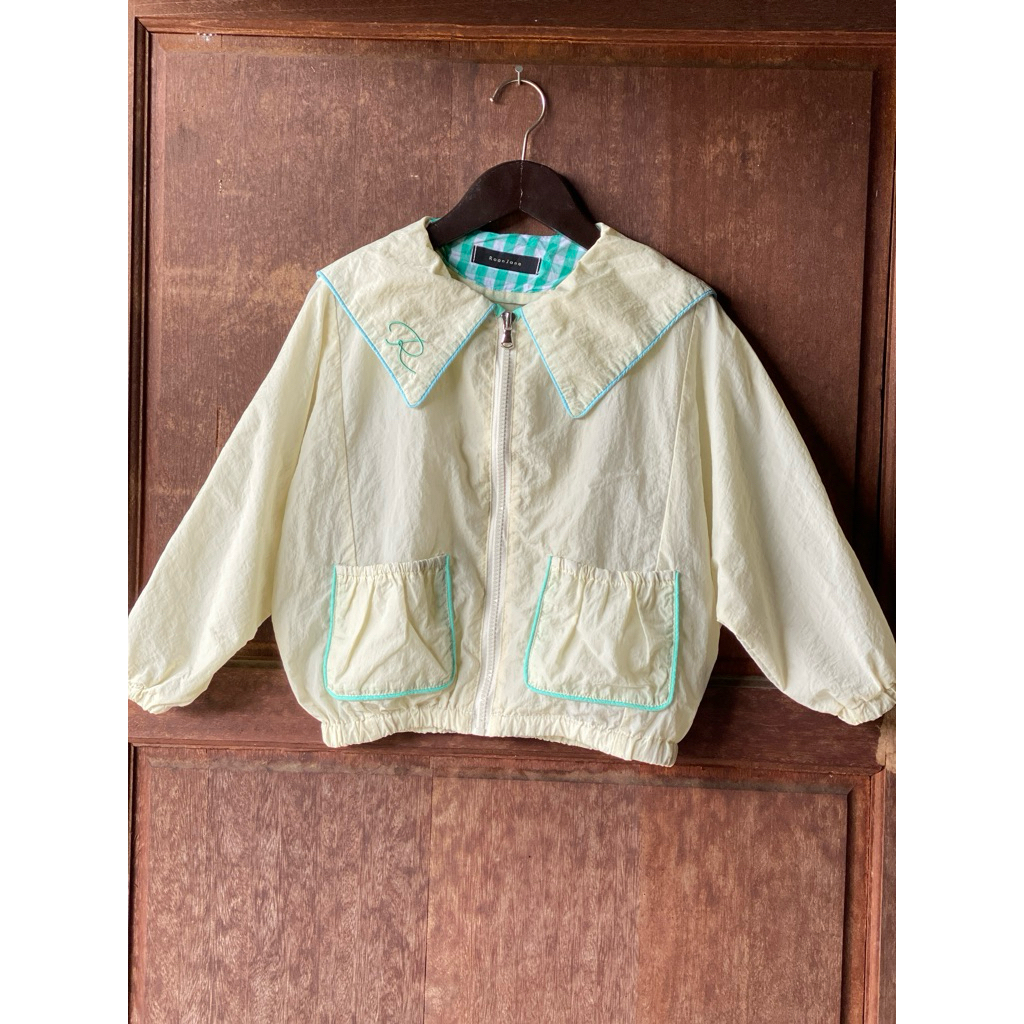 PRELOVED PL แบรนด์ ROANJANE เด็กกะลาสีคอร่มชูชีพ boxy batwing แจ็คเก็ตขนาด 110 4T 5T 6T