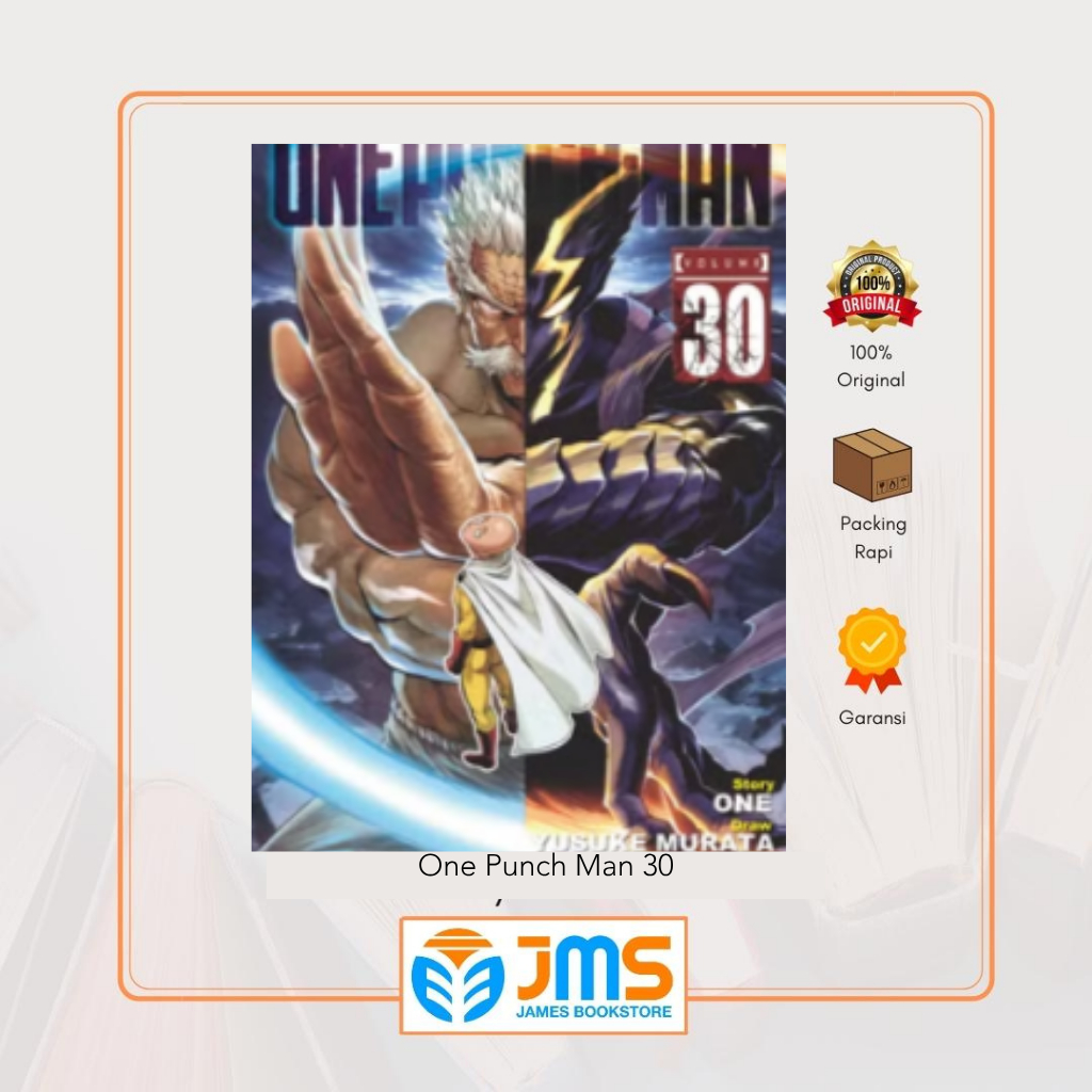 หนังสือการ์ตูนมังงะอนิเมะ One Punch Man 30 โดย One & Yusuke Murata