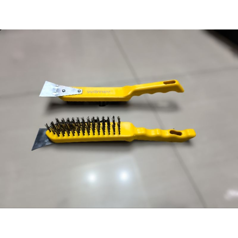 แปรงลวด + WIMMER CAP / แปรงเหล็กด้าม PVC + WIMMER CAP