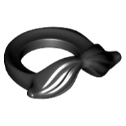 Lego Parts - 15439 - Black Minifigure Beard, Moustache