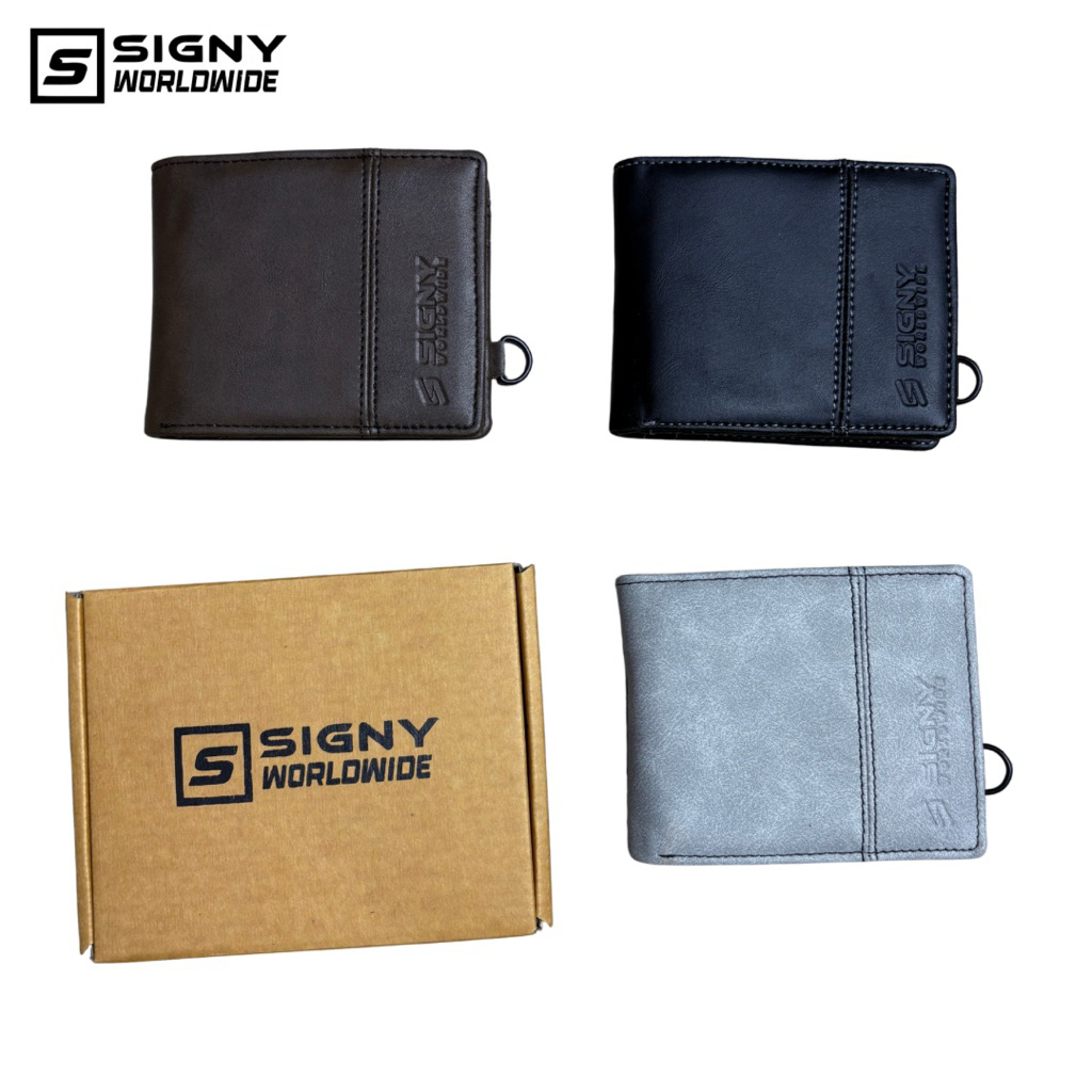 SIGNY Limited Edition - กระเป๋าสตางค์หนังผู้ชายสองพับหลากหลายสี | ศิลปะ-134